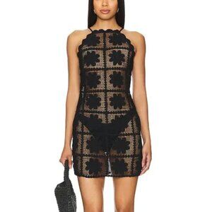 NWT Tularose Winslet Mini Dress (Black - Size M)